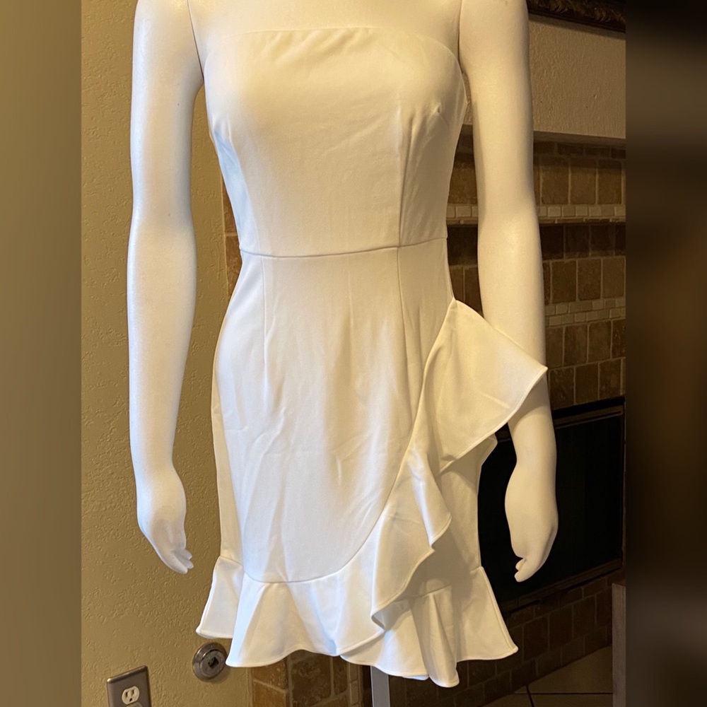 White Strapless Dress